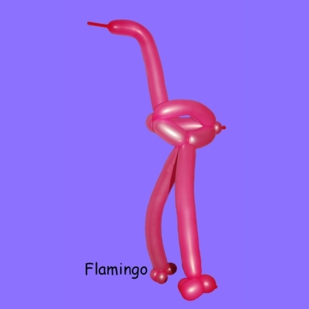 Flamingo Luftballon-Modellage